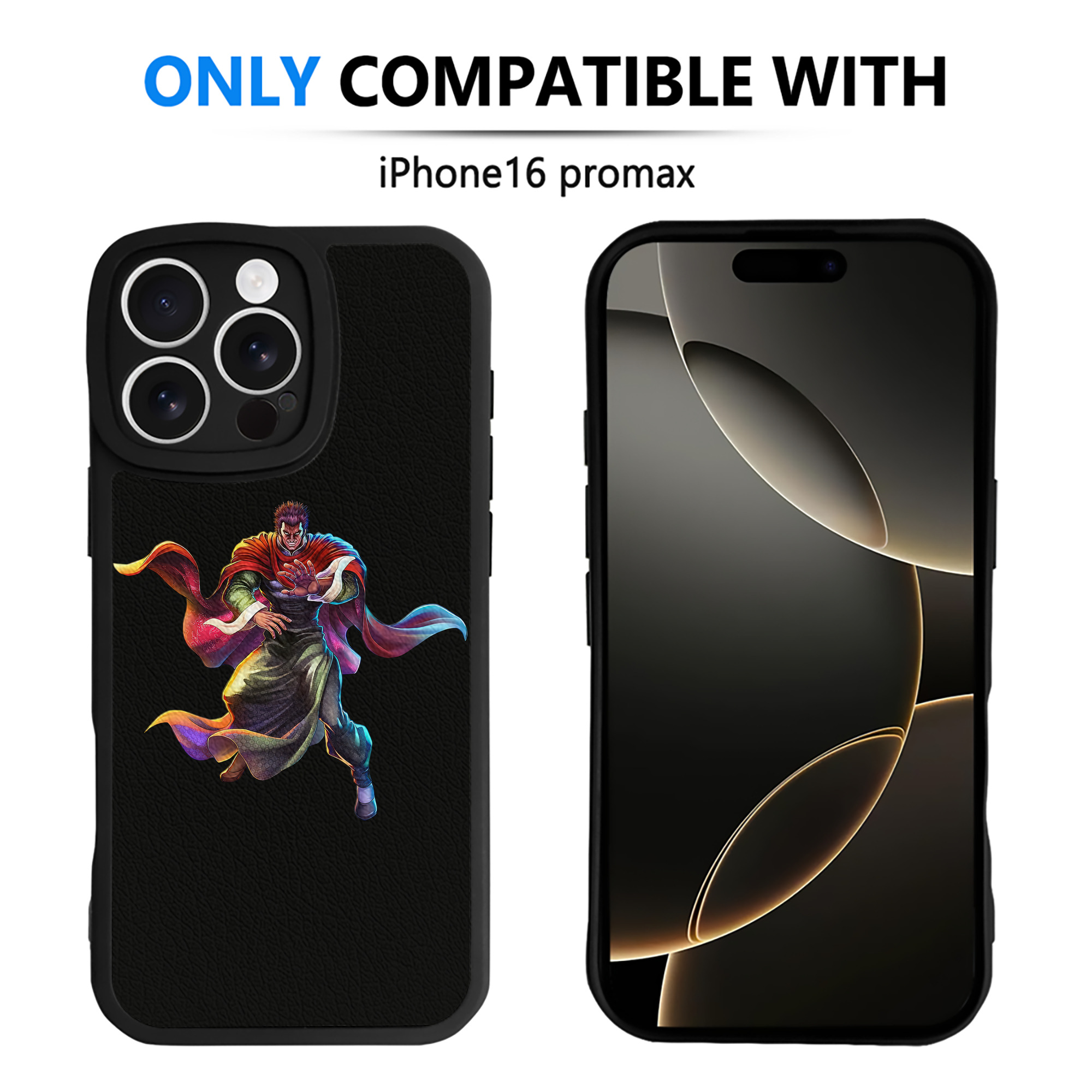 （画像用） 北斗の拳 Fist of the North Star 【iPhone 16シリーズ対応】シリコンスマホケース（レザー調） 材質：シリコン